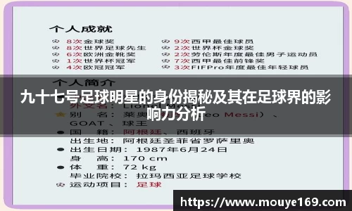九十七号足球明星的身份揭秘及其在足球界的影响力分析